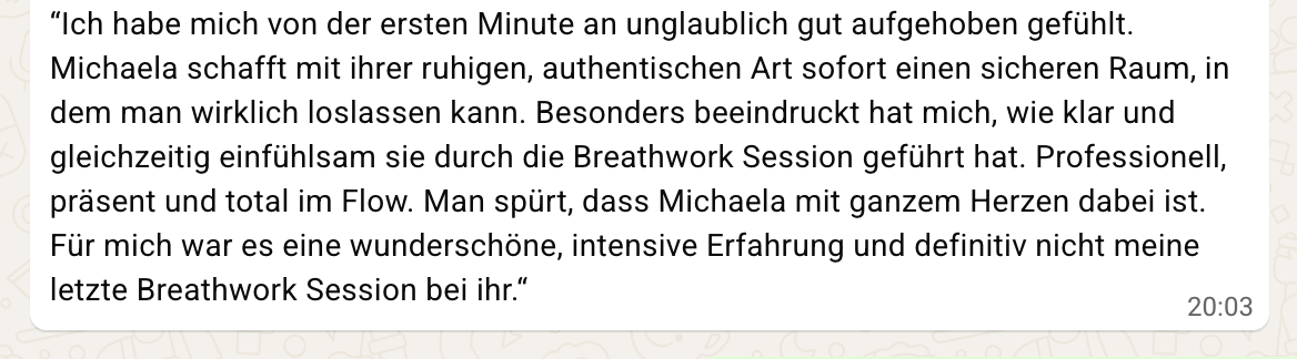 Feedback Breathwork Michael P